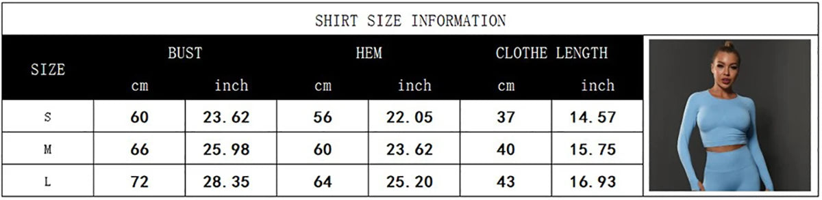 Women Yoga Long Sleeve Shirt Female Fitness Sportswear Gym Clothing Workout Running Crop Top Seamless Active Wear Sports Clothes