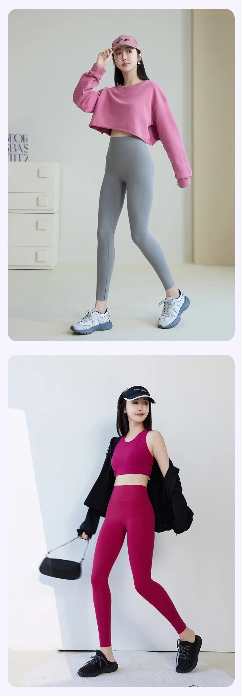 BIVIGAOS 2025 Spring Summer New Plum Red 3D Naked Feeling Sharkskin Leggings Women Slim Sexy Sport Yoga Push Up Fitness Leggings