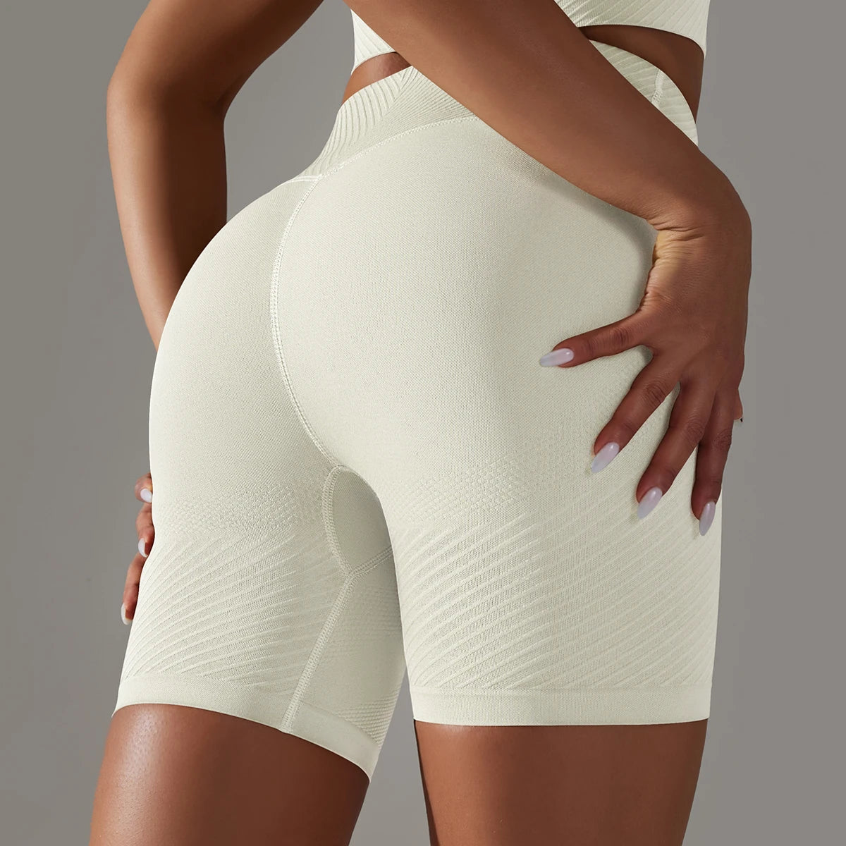 Women Yoga Set Seamless Gym Sportswear Long Seelves High Waist Leggings Sports Clothing Set Fitness Bra Vest Shorts Tracksuit