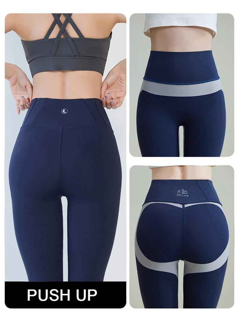 BIVIGAOS 2025 Spring Summer New Plum Red 3D Naked Feeling Sharkskin Leggings Women Slim Sexy Sport Yoga Push Up Fitness Leggings