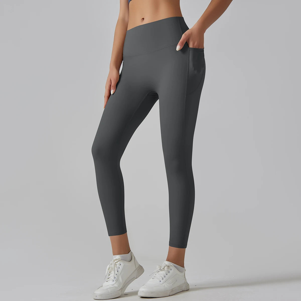Women Leggings With Pockets Yoga Pants Gym Leggings Sport Women Fitness High Waist Female Legging Tummy Control Running Training