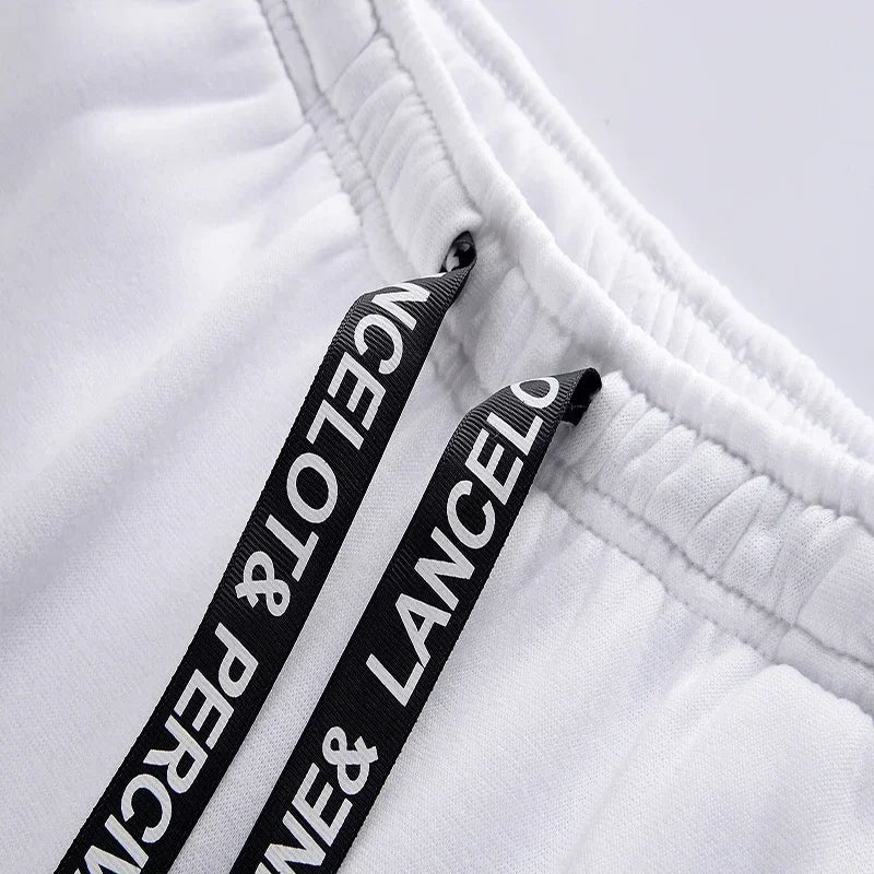 Men's Spring and Autumn Luxury Printed Sportswear Casual Fashion Sports Shirt+Sports Pants 2-piece Outdoor Sports Breathable Set