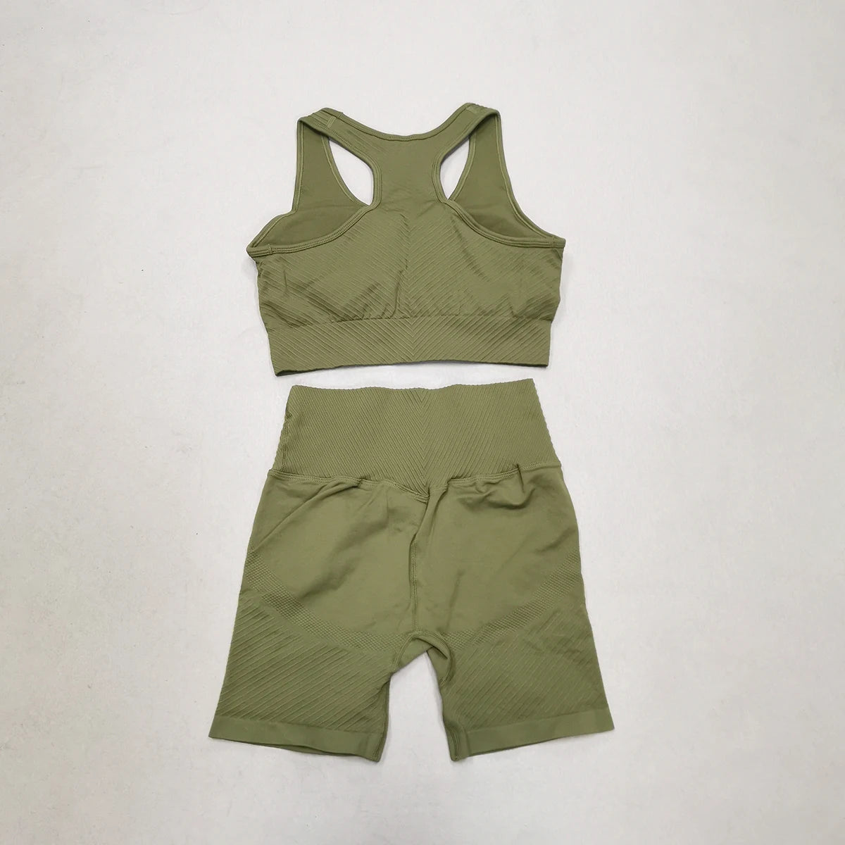 Women Yoga Set Seamless Gym Sportswear Long Seelves High Waist Leggings Sports Clothing Set Fitness Bra Vest Shorts Tracksuit