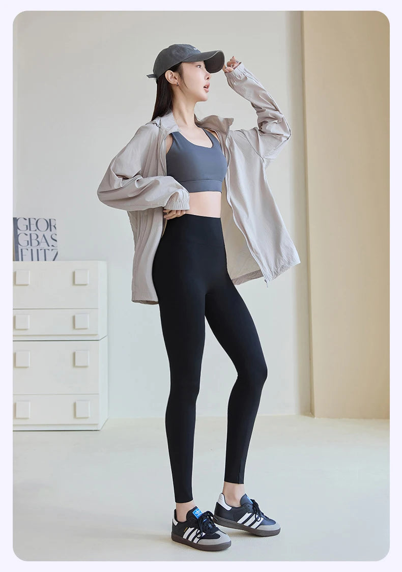 BIVIGAOS 2025 Spring Summer New Plum Red 3D Naked Feeling Sharkskin Leggings Women Slim Sexy Sport Yoga Push Up Fitness Leggings
