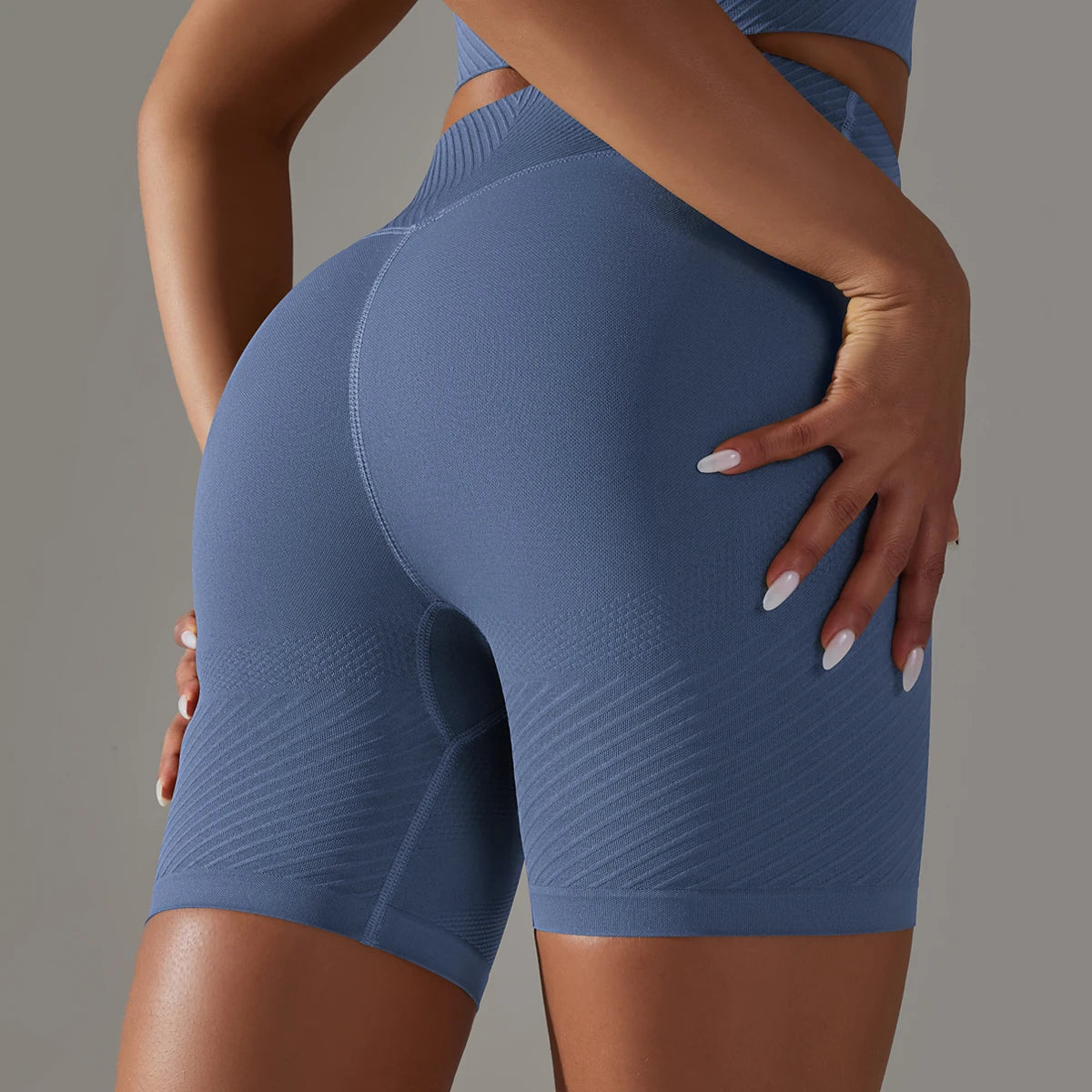 Women Yoga Set Seamless Gym Sportswear Long Seelves High Waist Leggings Sports Clothing Set Fitness Bra Vest Shorts Tracksuit